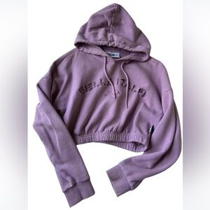 Women’s Fila cropped hoodie size small purple